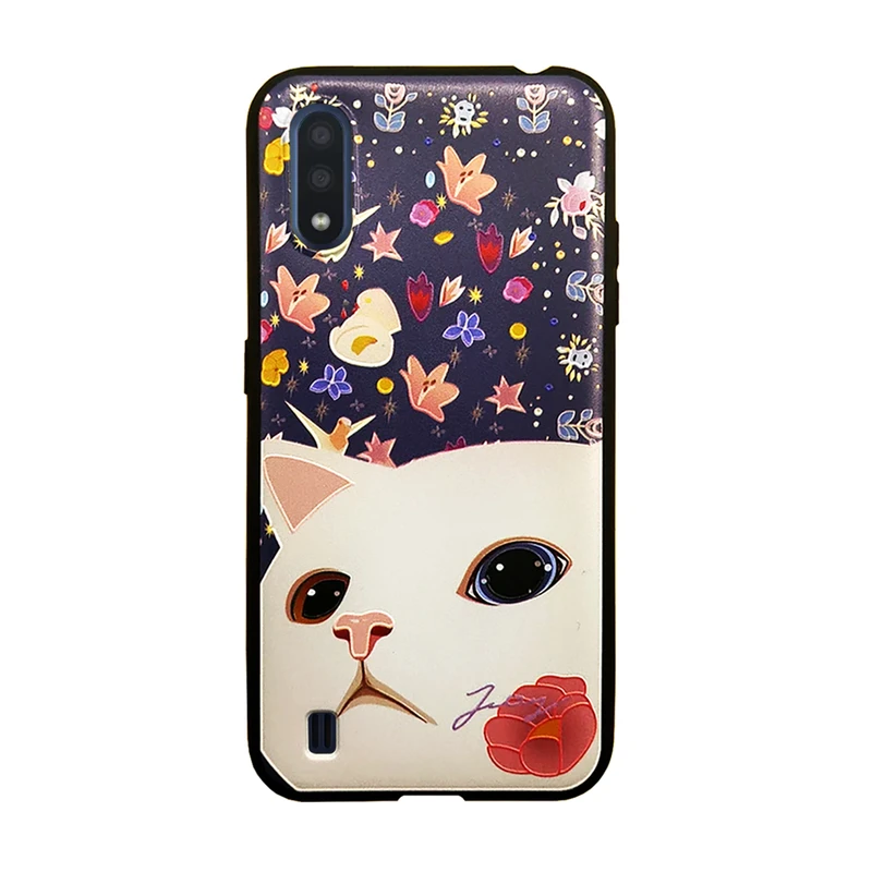 کاور مدل گربه کد 03 مناسب برای گوشی موبایل سامسونگ Galaxy A01