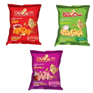 بادام زمینی روکش دار سیروکا - 1500 گرم بسته 3 عددی