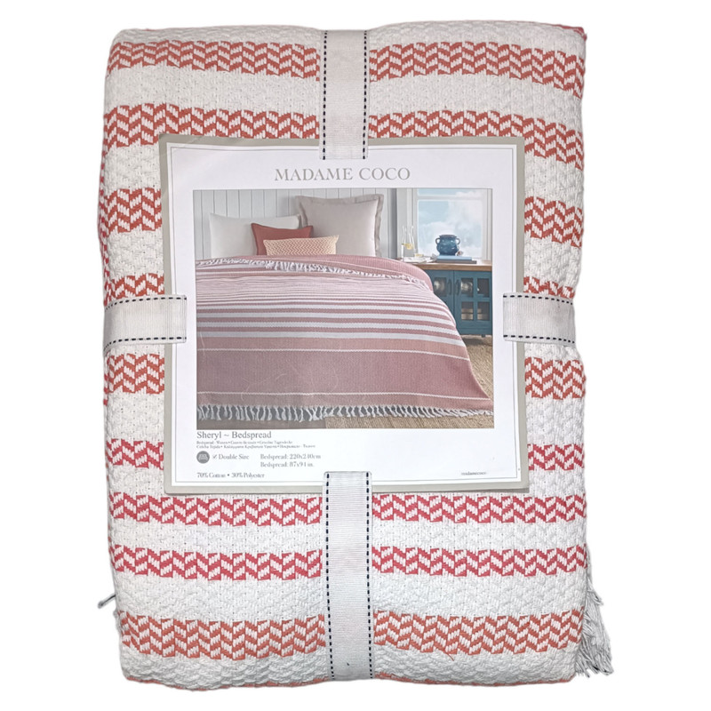 روتختی دو نفره مادام کوکو مدل Sheryl Pembe-Turuncu