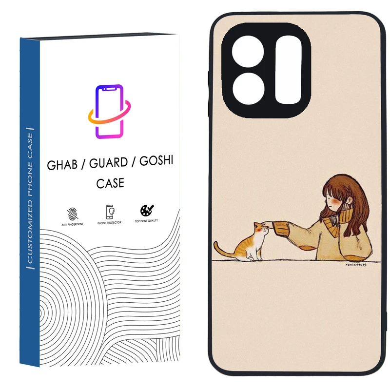 کاور قاب گارد گوشی طرح دخترانه کد 104 - TPU مناسب برای گوشی موبایل شیائومی Redmi Note 12 4G