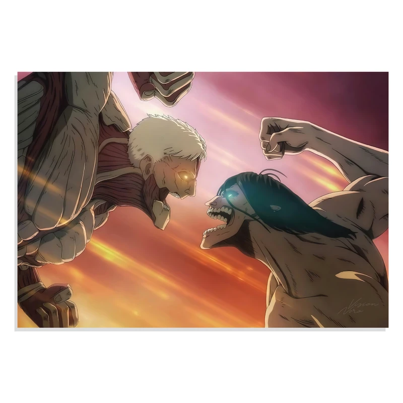پوستر  طرح انیمه Attack on Titan مدل NV0296