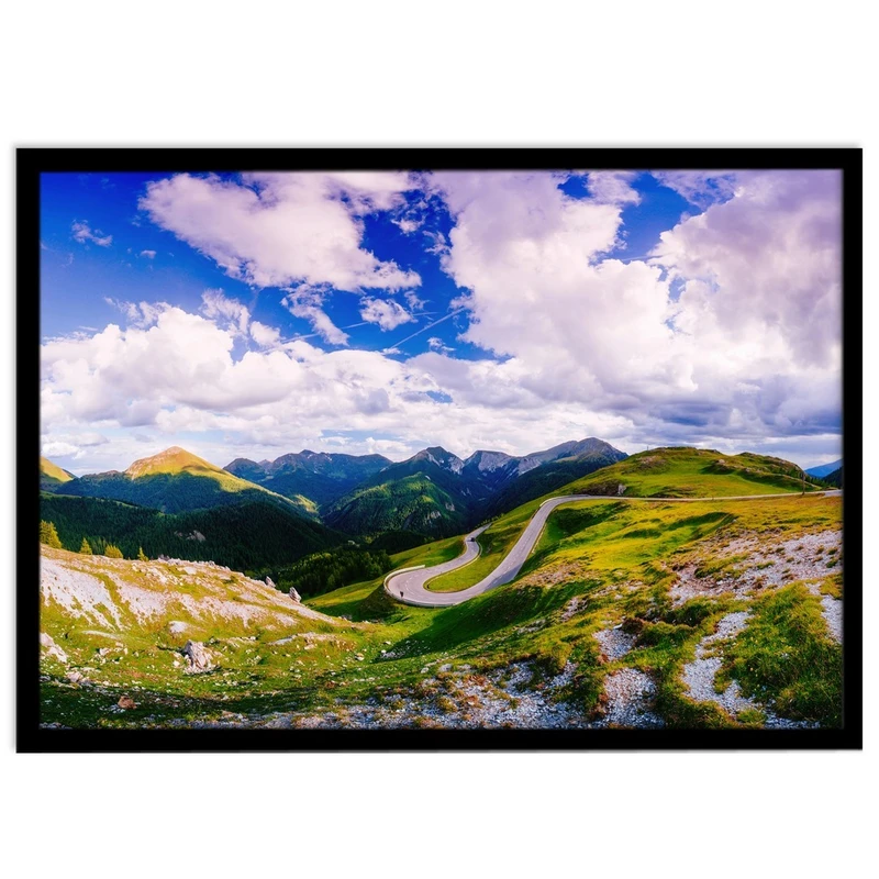 تابلو نوری بکلیت طرح طبیعت آسمان و کوهستان مدل B-S1310