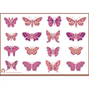  برچسب میو استیکر مدل پروانه کد BC04