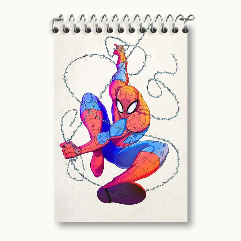 دفتر یادداشت 50 برگ خندالو مدل مرد عنکبوتی کد F230