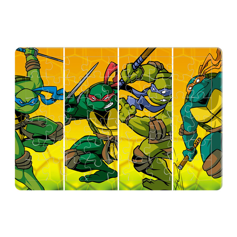 پازل 54 تکه هومرو مدل PL334 طرح انیمیشن لاکپشت‌های نینجا