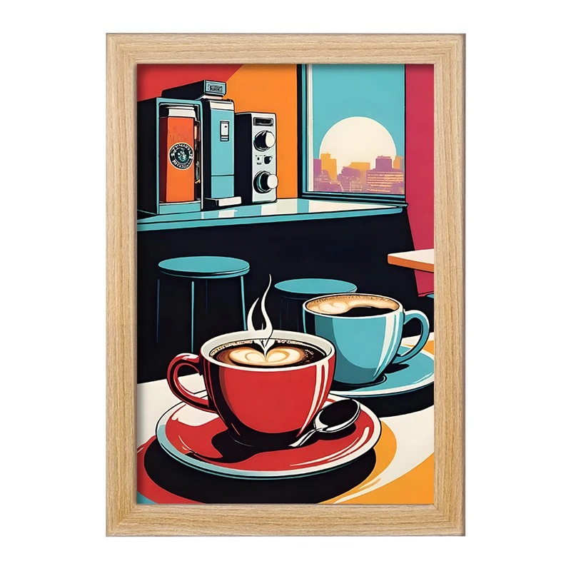 تابلو خندالو مدل قهوه کد F10399