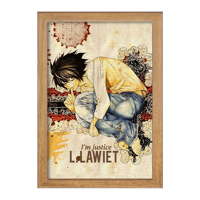 تابلو خندالو مدل ال لاولیت انیمه دفترچه مرگ Death Note  کد 11298