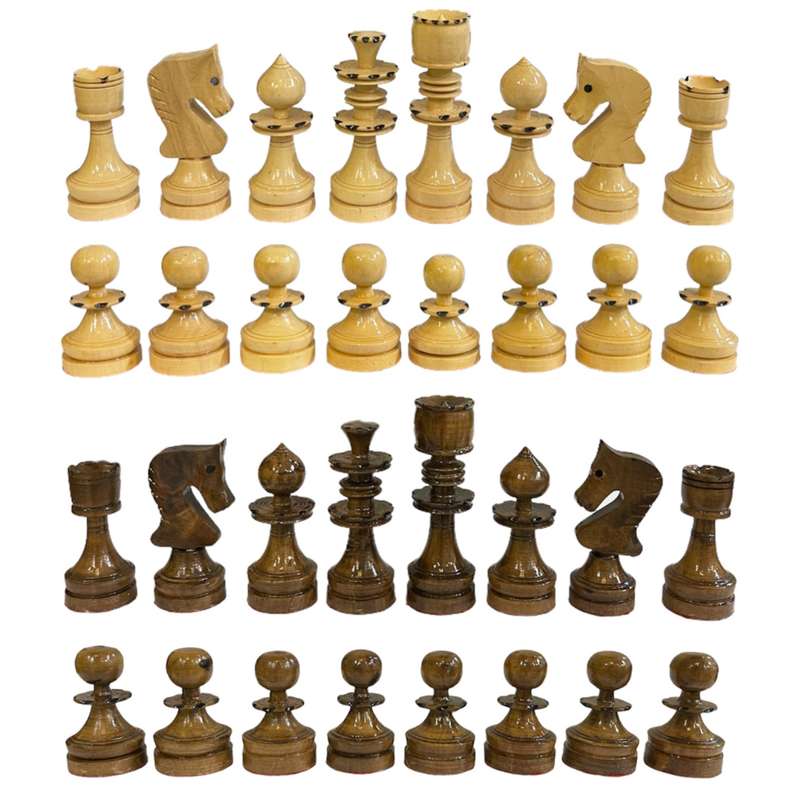 مهره شطرنج مدل چوبی کندی