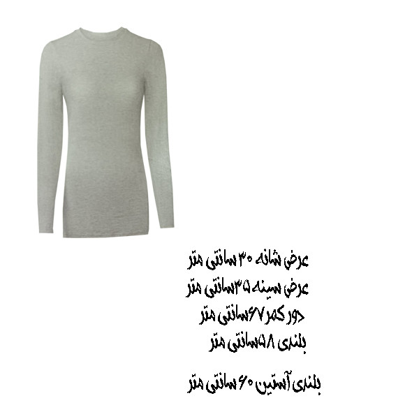 تی شرت آستین بلند زنانه اسمارا مدل P30