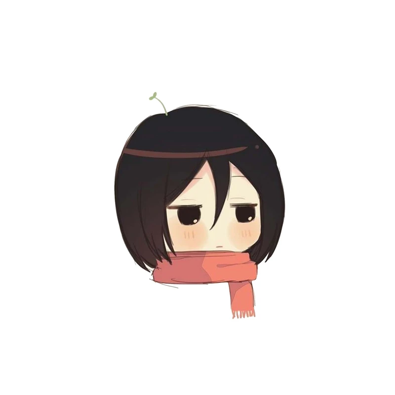 استیکر لپ تاپ و موبایل مدل انیمه طرح حمله به تایتان میکاسا آکرمن Attack on Titan Mikasa Ackerman کد 4615