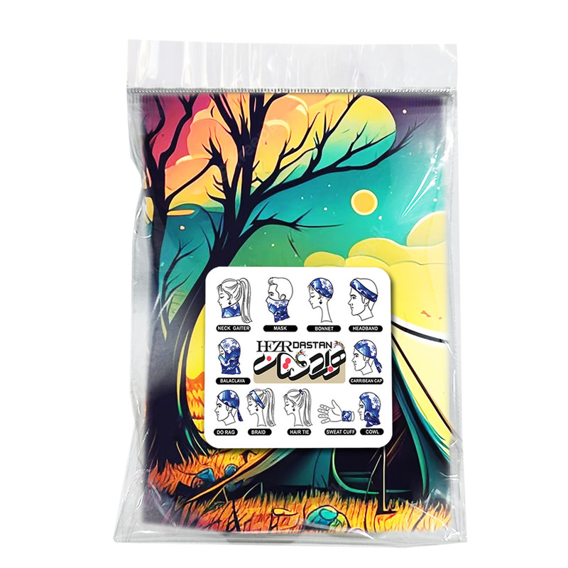 اسکارف ورزشی هزاردستان طرح چادر کد d1004