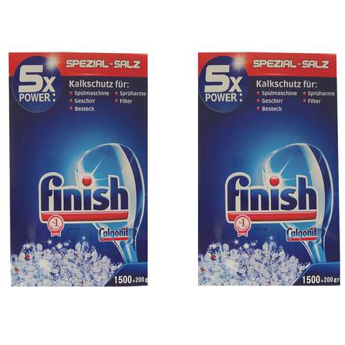 نمک ماشین ظرفشویی مدل 5X power وزن 1700 گرم بسته دو عددی