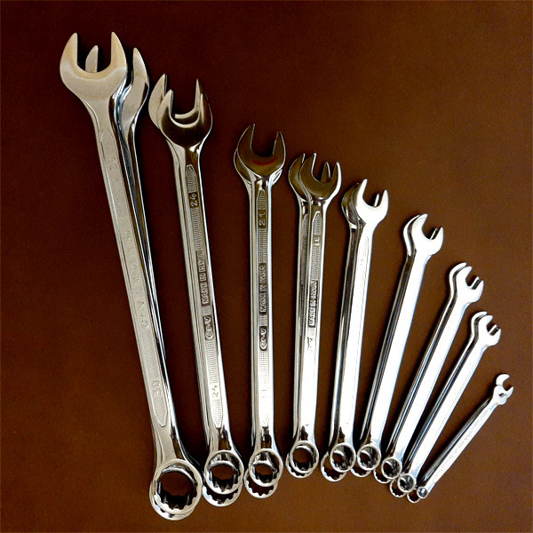 مجموعه 18 عددی آچار یک سر تخت یک سر رینگی توسن مدل TI-101-S18