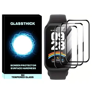 محافظ صفحه نمایش گلستیک مدل Nano Pmma GL مناسب برای ساعت هوشمند شیائومی Smart Band 9 Active بسته سه عددی