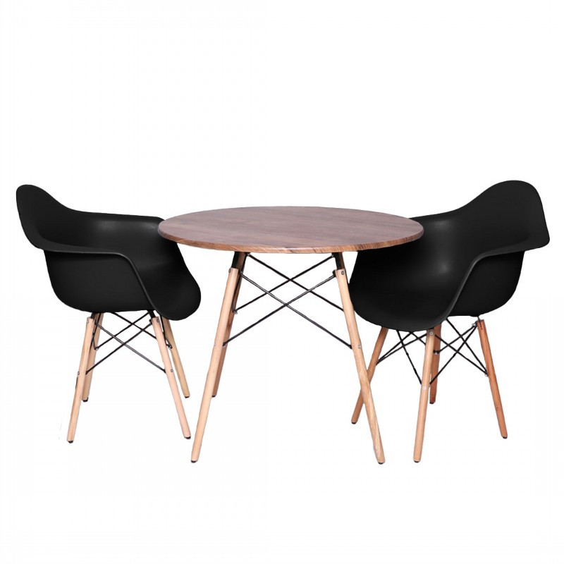 میز و صندلی ناهارخوری دو نفره مدل ایزی فایبر gm02