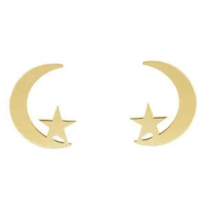 گوشواره طلا 18 عیار زنانه الن نار مدل 0708
