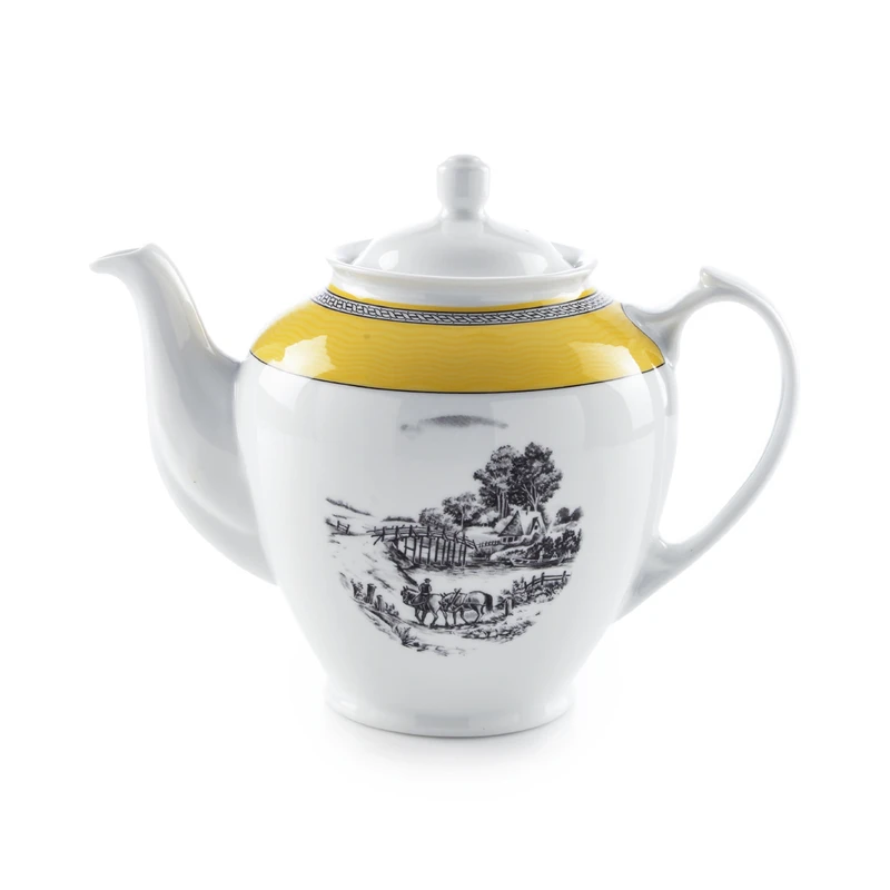 قوری چینی زرین ایران مدل هیئتی 16 ویلیج درجه 3