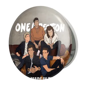 آینه جیبی خندالو طرح گروه موسیقی وان دایرکشن One Direction مدل تاشو کد 18928 