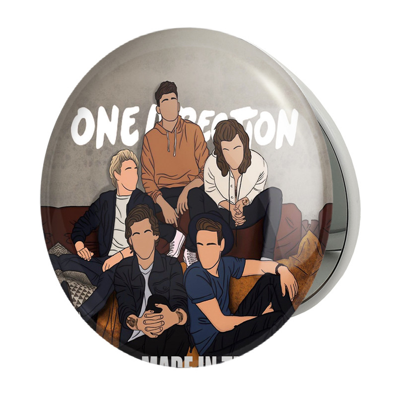 آینه جیبی خندالو طرح گروه موسیقی وان دایرکشن One Direction مدل تاشو کد 18928 