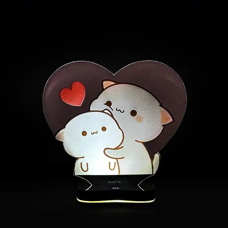 چراغ خواب دیکوماس طرح استیکر گربه های پیچ اند گوما مدل MKD105c