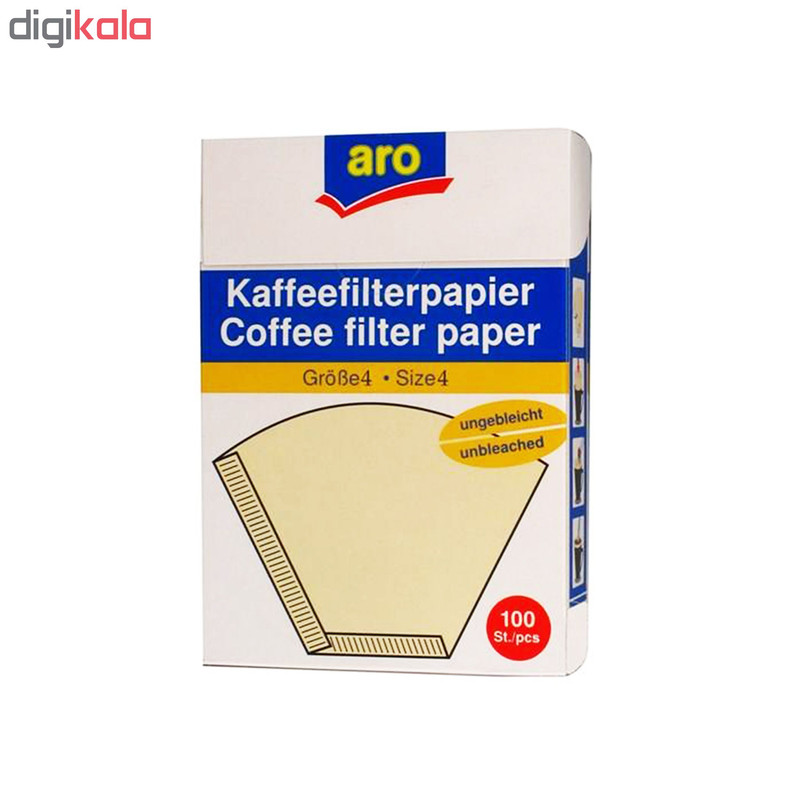 فیلتر قهوه آرو مدل Size4 بسته 100 عددی