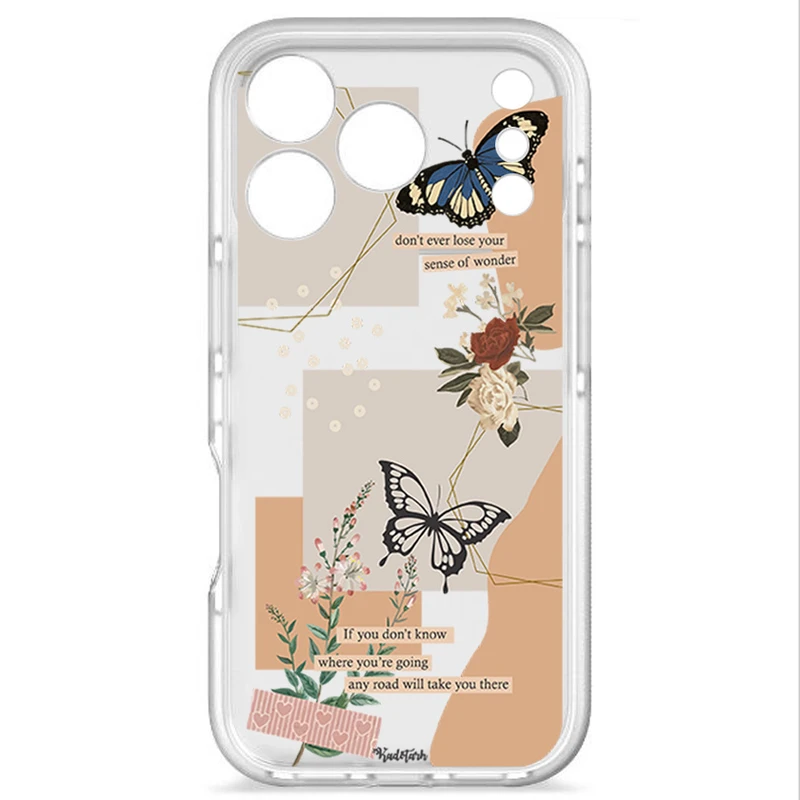 کاور طرح Butterfly مناسب برای گوشی موبایل اپل IPhone 17 Promax 