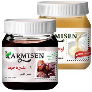 نقد و بررسی شیره خرما و ارده ممتاز کارمیسن -420 گرم مجموعه 2 عددی توسط خریداران