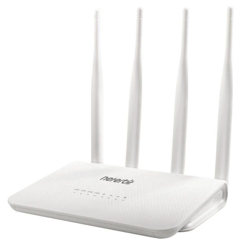 عکس شماره 3 : مودم 4g lte نتربیت مدل nw-431f با پشتیبانی از استاندارد wi-fi 4، سرعت 300mbps در باند 2.4ghz، چهار پورت lan برای اتصال سیمی پایدار و منبع تغذیه آداپتور برق