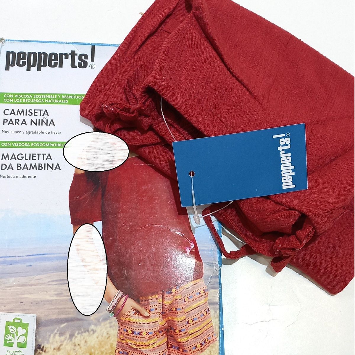 بلوز آستین کوتاه دخترانه پیپرتس مدل ویسکوز کد 8216414 -  - 2