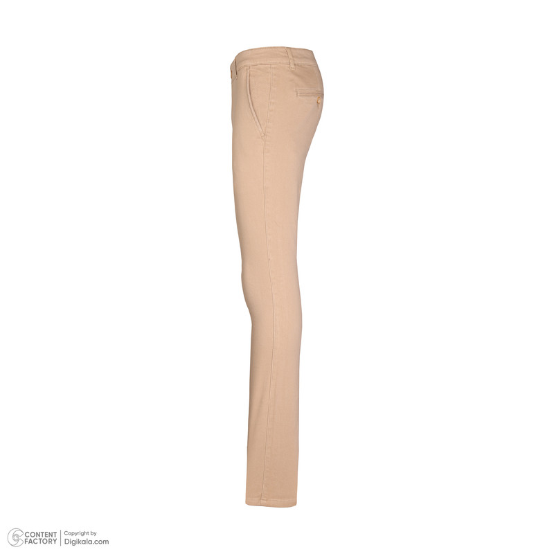 شلوار مردانه پاتن جامه مدل کتان جذب 101221030026122 رنگ نخودی