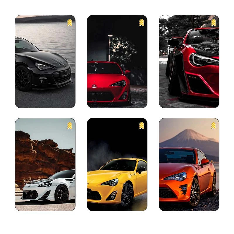 استیکر کارت مدل سام نگار طرح تویوتا جی‌تی ۸۶ Toyota GT86 کد SP1533 مجموعه 6 عددی
