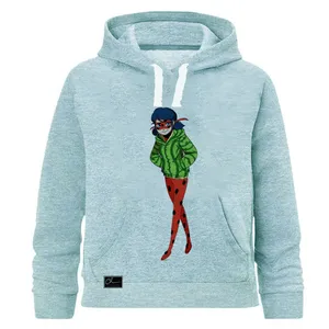 هودی زنانه مدل CUTE کد  JJ01 رنگ آبی