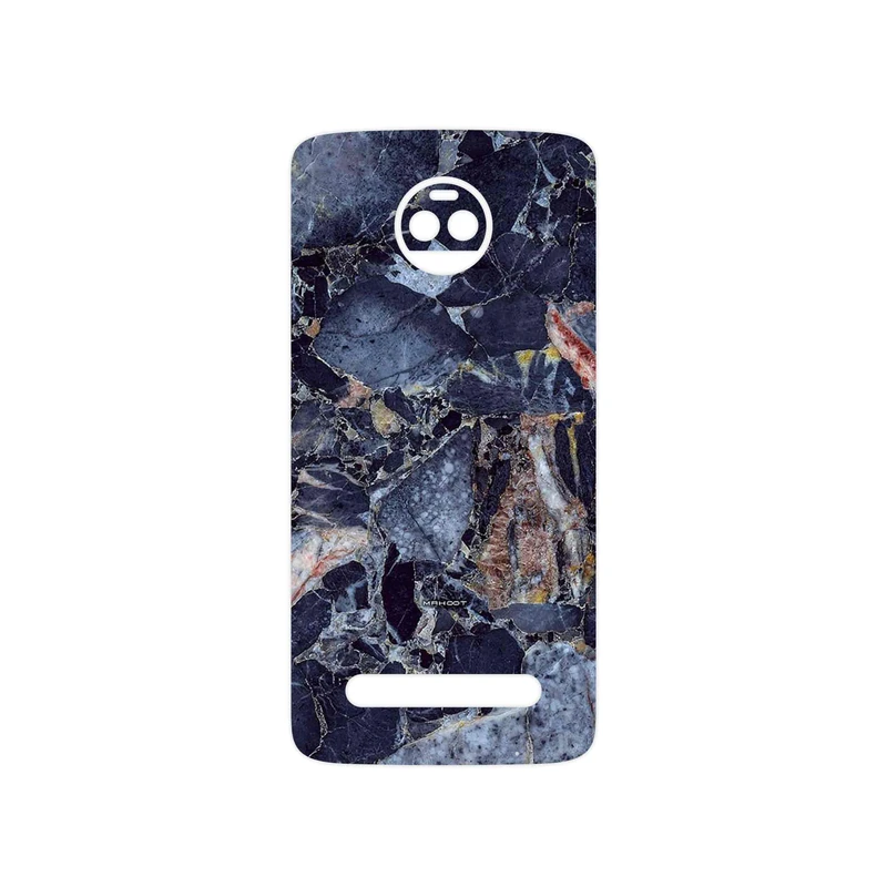 برچسب پوششی ماهوت مدل Broken black marble مناسب برای گوشی موبایل موتورولا Moto Z2 Force