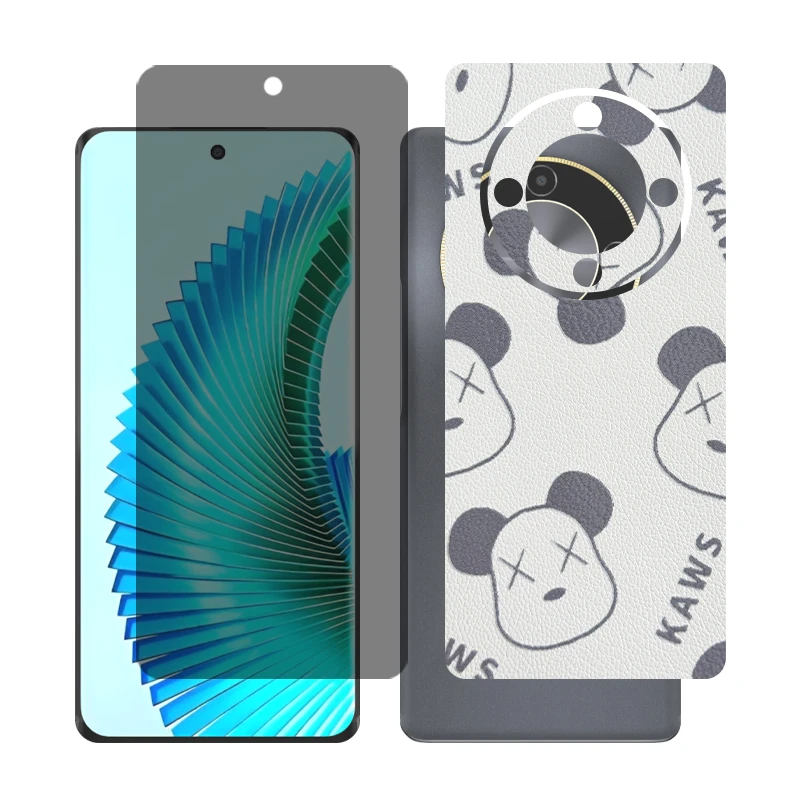 محافظ صفحه نمایش حریم شخصی گلس مدل Together مناسب برای گوشی موبایل آنر X9b به همراه برچسب پوششی پشت گوشی