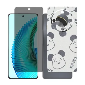 Glass together model privacy screen protector suitable for Honor X9b mobile phone with back cover sticker