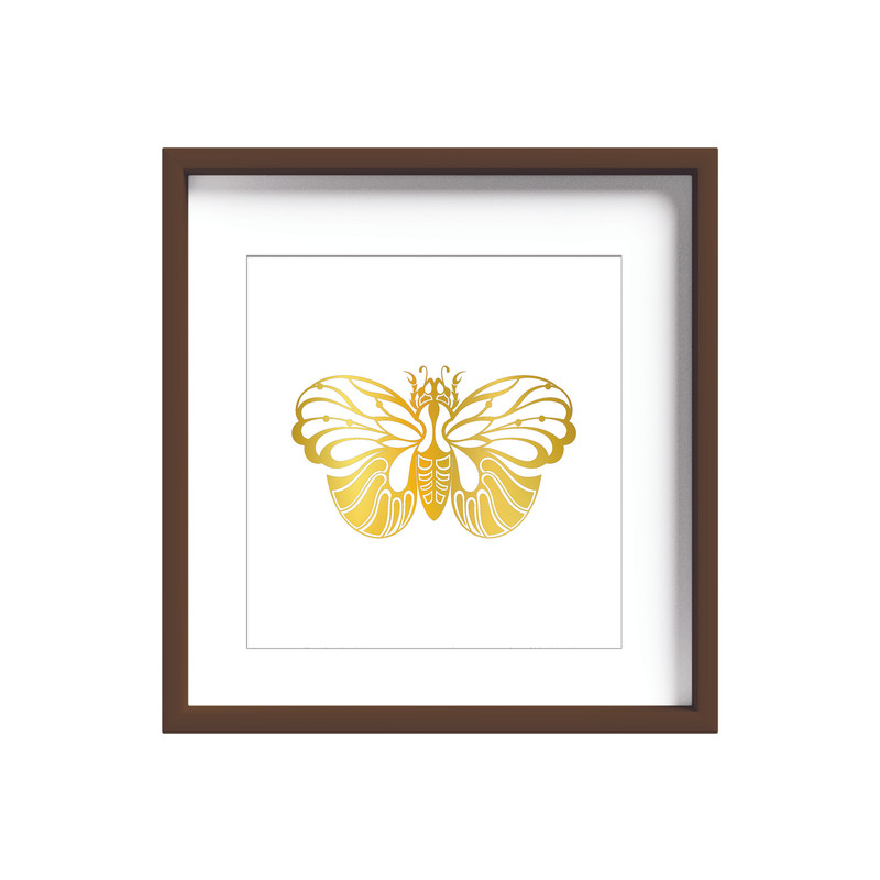 تابلو طلاکوب زرکات طرح پروانه مدل Butterfly