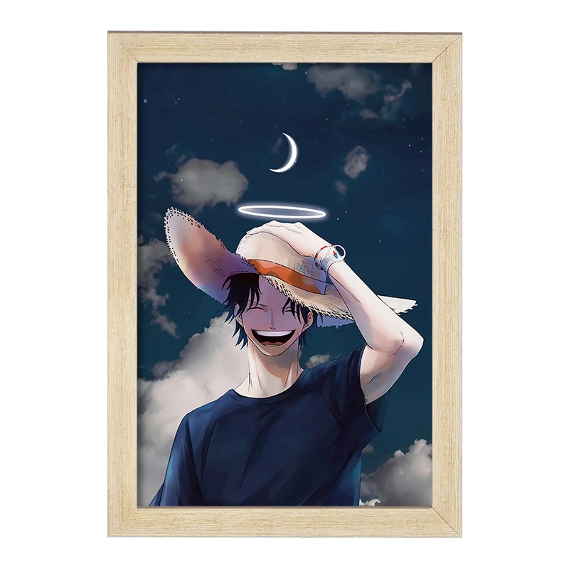 تابلو خندالو مدل لوفی انیمه وان پیس One Piece  کد 17221