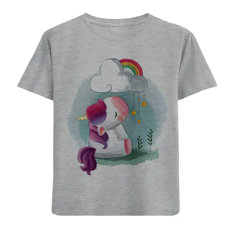 تی شرت بچگانه مدل تکشاخ F445