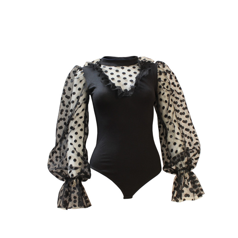 بادی زنانه مدل آستین تور