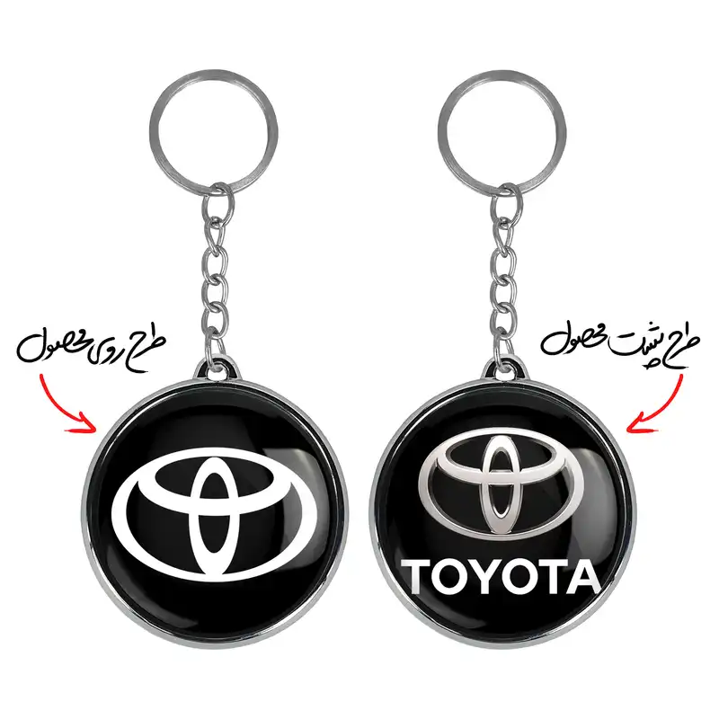 جاکلیدی خندالو طرح تویوتا Toyota مدل دوطرفه کد 2352823526