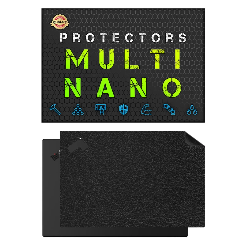 برچسب پوششی پشت لپ تاپ مولتی نانو طرح چرم مدل X-F1L مناسب برای لپ تاپ لنوو ThinkPad X1 Carbon Gen 8 14 inch 2020