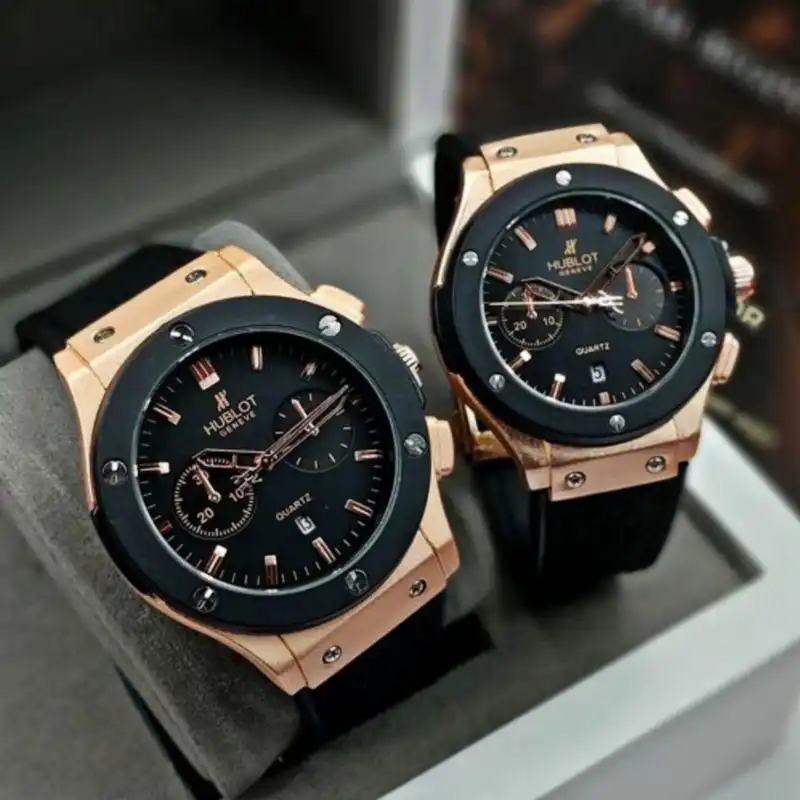 ست ساعت مچی عقربه ای زنانه و مردانه  مدل رینگ دار_ساده_تقویم دار03