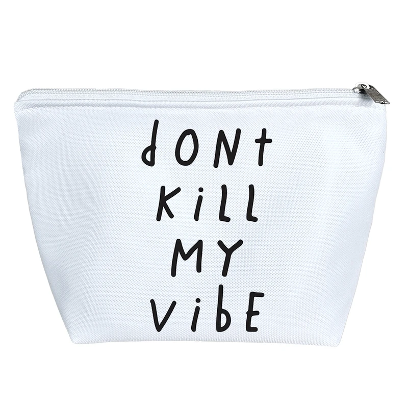 کیف لوازم آرایش دخترانه خندالو مدل Don’t Kill My Vibe کد 6888