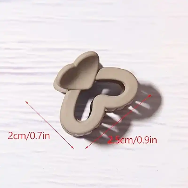 کلیپس مو زنانه مدل فانتزی قلبی کد 1767 بسته دو عددی