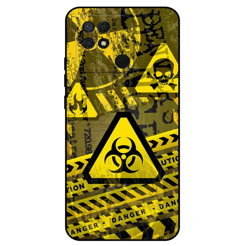 کاور مگافون طرح خطر مدل 7703 مناسب برای گوشی موبایل شیائومی Redmi 10 Power