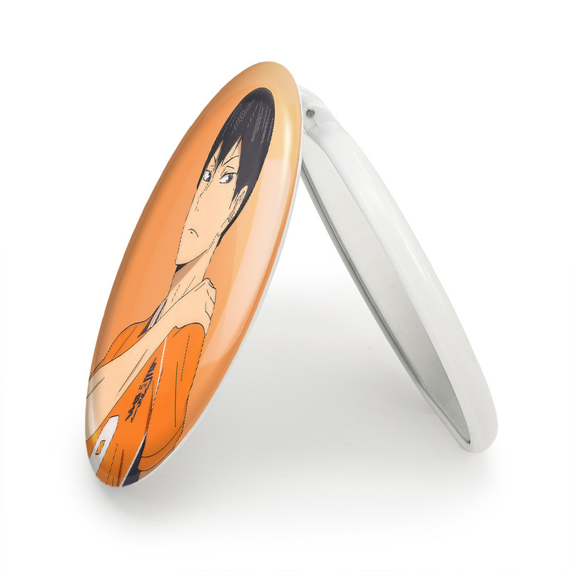 آینه جیبی خندالو طرح کاگیاما توبیو انیمه هایکیو Haikyu مدل تاشو کد 17762