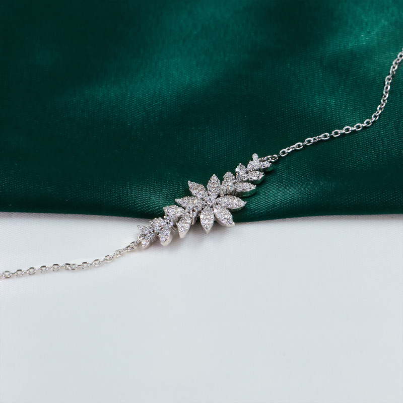 نیم ست نقره زنانه جی تی ای مدل زنجیری