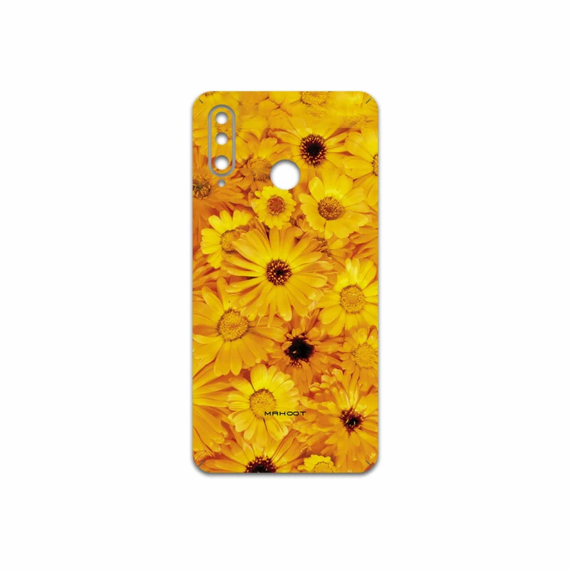 برچسب پوششی ماهوت مدل Yellow-Flower مناسب برای گوشی موبایل هوآوی P30 Lite (48 MP Camera)
