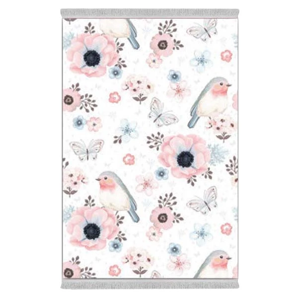 فرش پارچه‌ای دفه مدل فرشینه طرح فانتزی کد 8160