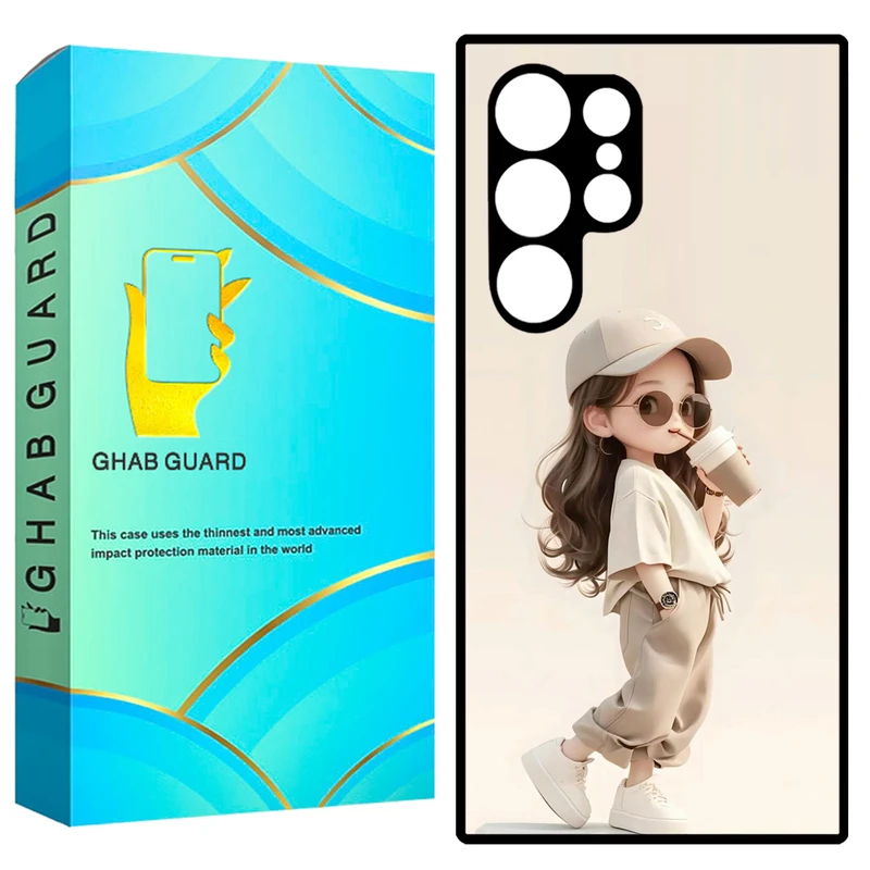  کاور قاب گارد طرح دختر مدل GCHPS23U مناسب برای گوشی موبایل سامسونگ Galaxy S23 Ultra 5G  